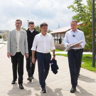 Губернатор Московской области Андрей Воробьёв с рабочей поездкой в Ногинске